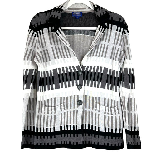 VETEMENTS PENDLETON taglia XS lino maglia azteca maglione blazer Navajo sud ovest tribale