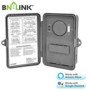 BN-LINK Heavy-Duty Smart WiFi Box Timer Switch 24Hr Programmable For Pool Pump - Picture 1 of 7