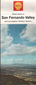 1967 Shell Road Map: San Fernando Valley and Los Angeles Northern Section NOS - Picture 1 of 1