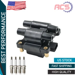 Bobina de encendido + 4 bujías para Subaru Impreza Forester Legacy Outback 2,5 L UF538 - Imagen 1 de 9