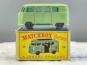 Matchbox 34B Volkswagen Camper 1962 N,Mint,KGPW, In Original D Box,N.O.S - Picture 1 of 15