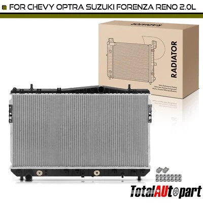 Radiador con enfriador de aceite para Chevrolet Optra 2004-2010 Suzuki Forenza Reno L4 2,0 L Foto 1 de 4