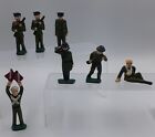 Vintage 1920's Cast Iron Toy Soldiers Repainted Lot of 7