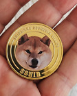 24 Carat Gold Plated Shiba Crypto Coin, Shib Inu