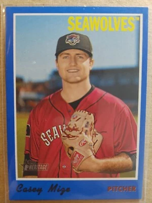 2019 Topps Heritage Minors Blue Seawolves Casey Mize 23/99 - Image 1 of 2