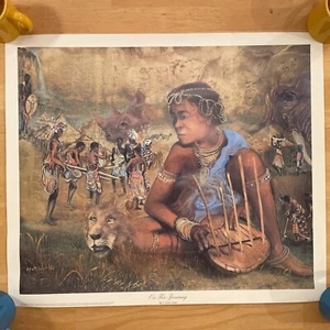 On The Journey - T. Scott Sayre Art - Licensed Print 26” 22” African Artwork - Bild 1 von 7