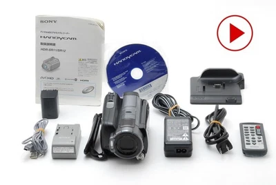 🎦[NEAR MINT] Sony HDR-SR12 Handycam Digital Hi-Vision Camcorders HDD From Japan - Image 1 of 4