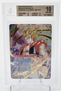 Dragon Ball Super - BGS 10 SS Gogeta, Sparking to Utmost Limit BT22-137 SPR Card - Picture 1 of 2