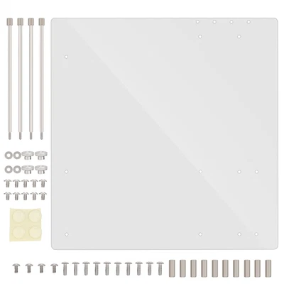 Open Frame Transparent Acrylic Overlock Computer Case Diy Base Stand For M-A ND - Image 1 of 4