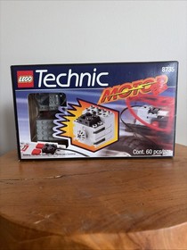 LEGO Technic 8735 Motor Set 9V Power 1997 In Original Box Missing Pieces