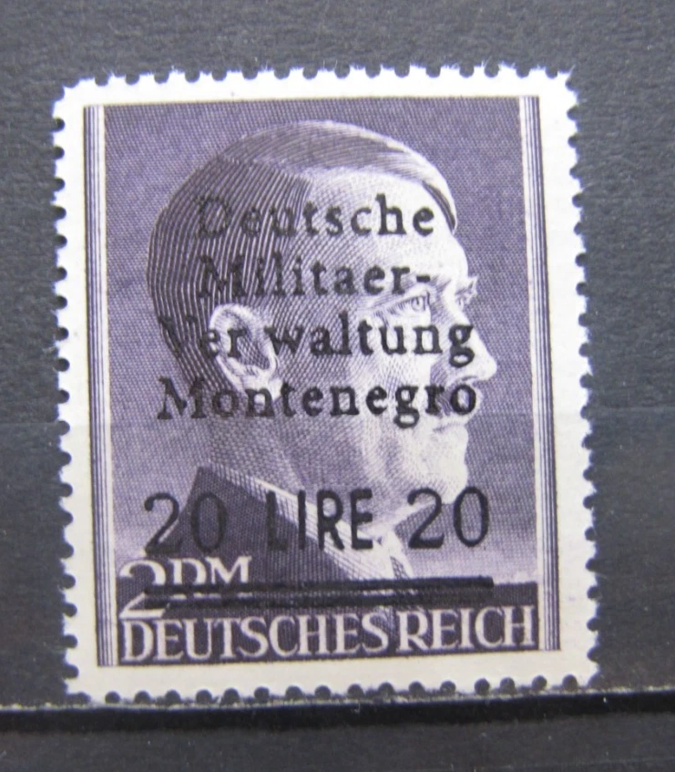 Deutsche Post LOCAL Administración Militar Alemana Montenegro embalaje original 20 liras/2 rm Foto 1 de 1