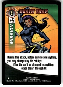 2000 The X-Men Movie TCG Trading Card Game #93/131 Death Trap - Picture 1 of 4