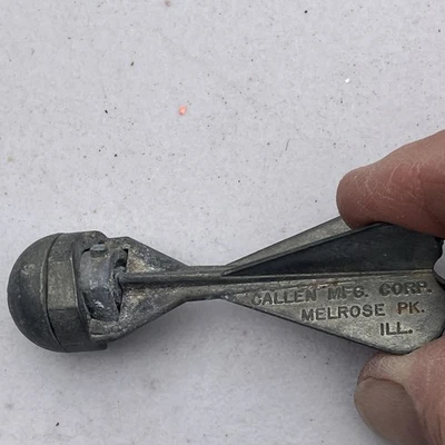 Vintage Callen Mfg. Co Metal Cap Bomba Cohete Misil Granada Dardo Juguete ILL.  Foto 1 de 4