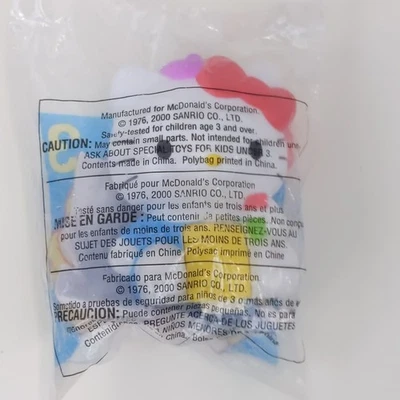 McDonald's Hello Kitty Sticker Art Toy Sanrio Y2K Happy Meal Figure  - Image 1 of 3