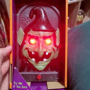 Halloween Witch Doorbell Movement Lights Sound New Talking Spooky Decorations - Picture 1 of 13