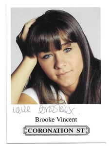 Brooke Vincent. Sophie Webster. In der Krönungsstraße. Signierte Gusskarte - Bild 1 von 2