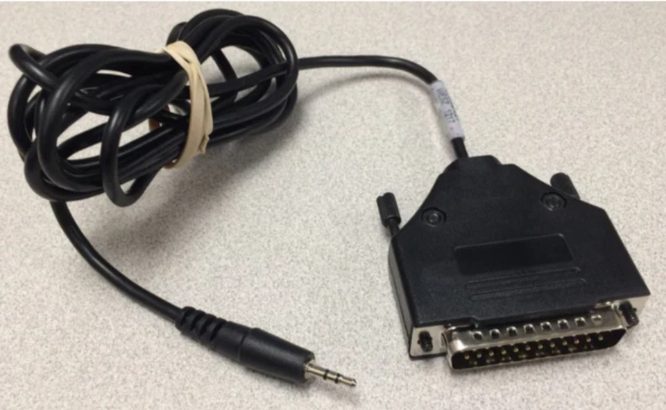 One RS232 printer interface cable 2.5mm RS232 meter connector and 25 pin RS232 - Image 1 of 1