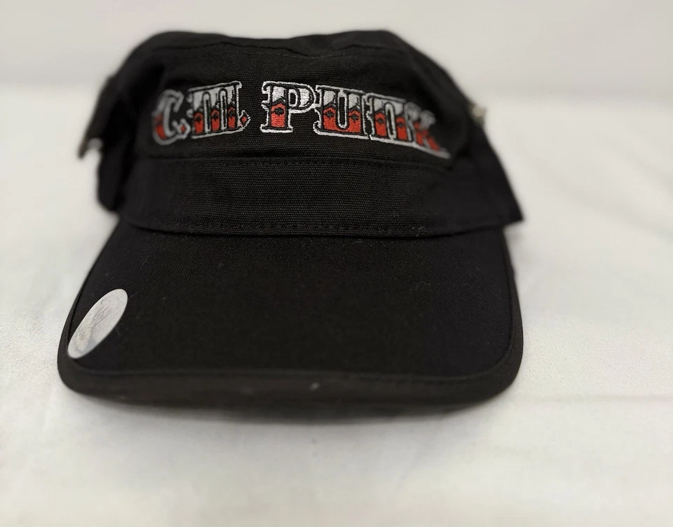 Sombrero Cadete Punk WWE CM Auténtico Negro Rojo Gorra Ajustable Lucha Mercancía Foto 1 de 4