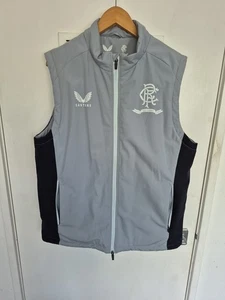 Men's RANGERS FOOTBALL CLUB 150th anniversary Gilet Shirt 2022 size Large  - Picture 1 of 10