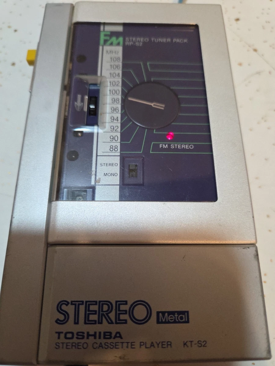 東芝 カセットプレーヤー KT-S3 動作品 チューナーパックRP-S2付 東芝 カセットプレーヤー KT-S3 動作品 チューナーパックRP-S2付 東芝