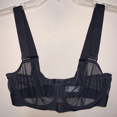 Sujetador sin tirantes convertible transparente con aros negro DKNY 4939 para mujer talla 34DD Foto 1 de 4