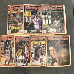 The Sporting News Michael Jordan 95-97 NBA Career  Basketball Championship Lot 7 - Picture 1 of 11