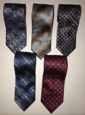 5 Corbatas para Hombre Multicolor Geométricas Croft Barrow Alexander Julian LBB76 Foto 1 de 4