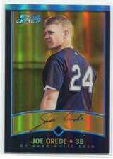 2001 Bowman Chrome Gold Refractor 275 Joe Crede 56/99