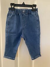 Zara Baby Boys Basic Relaxed-Fit Jeans Elastic Waist Size 9-12 Months NWT