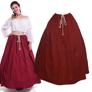 [In Stock]Women Summer Sweet Retro Grace Long Dress Skirt Renaissance Mediaeval