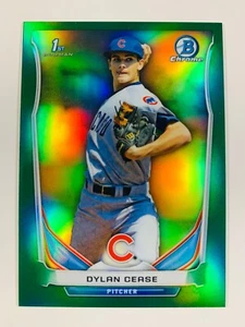2014 1st Bowman Chrome Dylan Cease GREEN Refractor RC #141/150 SP Padres #CDP79 - Picture 1 of 2