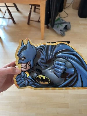 Fiambrera de hojalata Batman perfil Warner Bros vintage - usada Foto 1 de 4