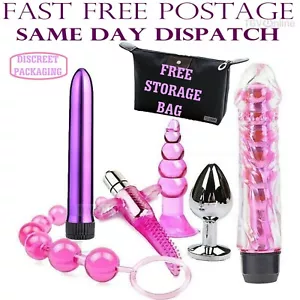 Dildo Vibrator Anal Butt Plug Bead Tongue Bullet Sex Toy For Adult Women Couples - Picture 1 of 12