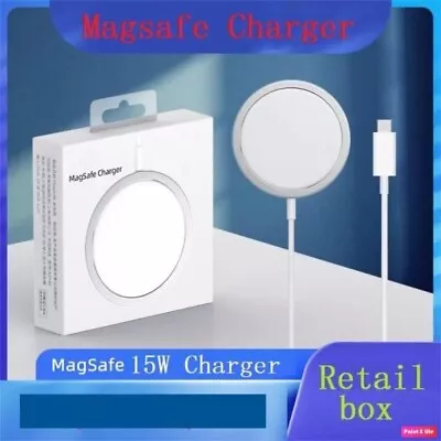 Magsafe Wireless Charger Magnetic Fast Charger For iPhone 16 15 14 13 12 11 - Image 1 of 4