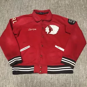 Polo Ralph Lauren Indian Chief Varsity Football Jacket Size XL Vintage Style - Picture 1 of 18