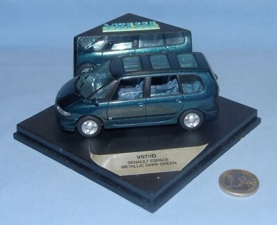 Vitesse 1/43 réf V079D : Renault Espace "3 Sunroofs" (Metallic Dark Green) - Photo 1/4