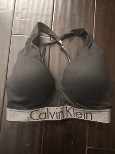 Reggiseno bralette triangolo foderato cotone moderno Calvin Klein taglia 32D - Foto 1 di 5
