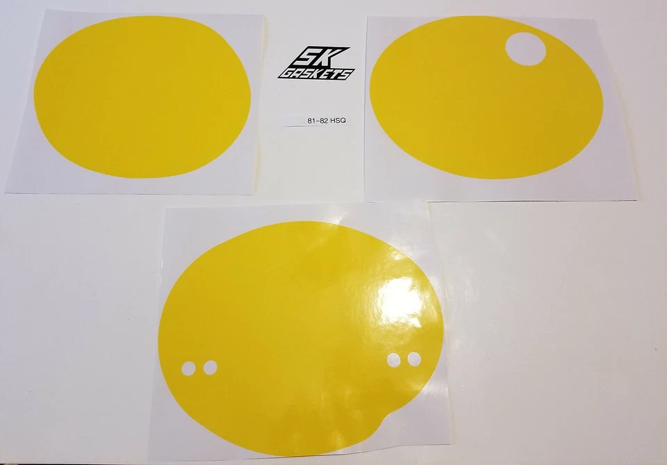 81 82 1981 1982 Husqvarna CR XC 125 250 430Número Placa Fondo Calcomanía Adhesiva Foto 1 de 1