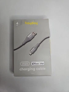 4' 8-Pin to USB-A Round Cable - heyday Gray/Silver - Picture 1 of 4