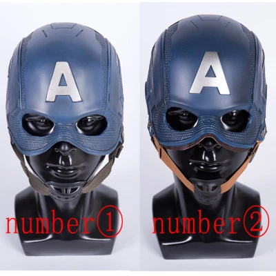 Captain America Helmet Infinity War Steven Rogers Superhero Helmet PVC Props - Image 1 of 4