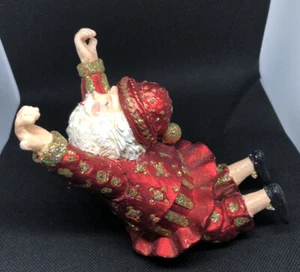 Acróbata Santa Claus Papá Noel Bauble Árbol Decoración Adorno Kitsch 15cm - Imagen 1 de 5