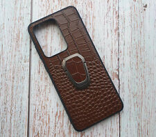 Kickstand Ring Case for Samsung Galaxy S20 Plus S20 Ultra Genuine Leather Skin