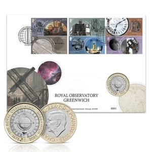 Royal Observatory Brilliant Uncirculated Coin Cover from Royal Mail - Picture 1 of 6
