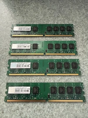 4 X Transcend 1GB DDR2 667MHz DIMM 240-pin Memory Modules - Image 1 of 2