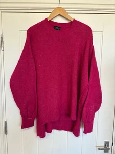 TOPSHOP Maternity Pink Long Sleeved Pullover Jumper, UK Size 10 - Picture 1 of 11