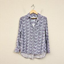 GRAYSON The Hero Blue Purple Floral Button-Up Shirt Long Sleeve Sz 3 (M) W8125