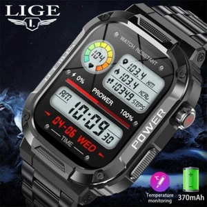 Smart Watch Men Bluetooth Call IP68 Waterproof Fitness Watches Sports - Picture 1 of 10