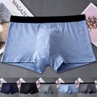 Mens Underwear Cotton Man Underwear Breathable Solid Flexible Boxer Briefs