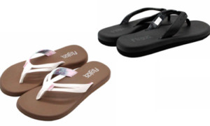 ladies memory foam flip flops