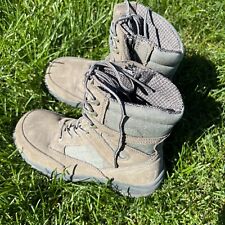 Men’s Belleville Tactical Military Boots Size 3.5 W Steel Toed Leather Lt Gray